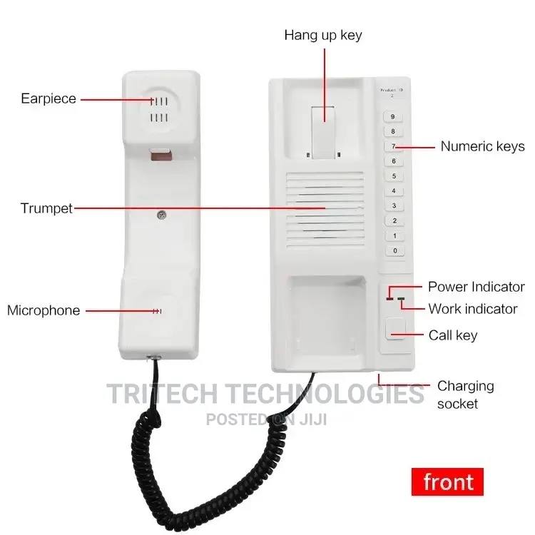 Long Range Wireless Intercom Telephone for Hotels, Office