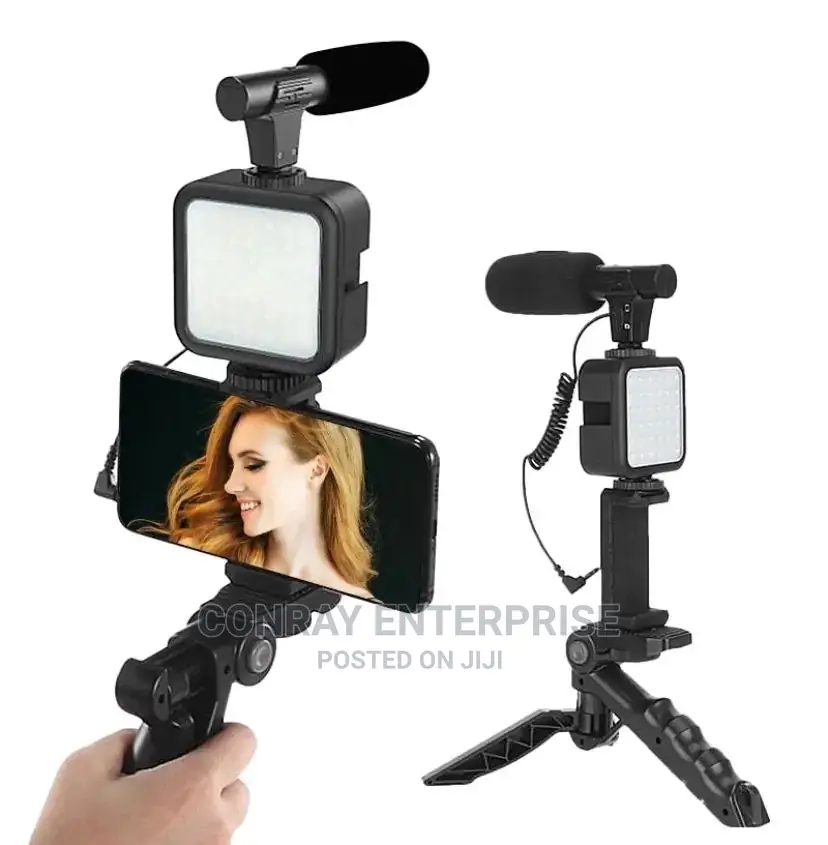Video Making Kit With Light, Microphone and Remote.