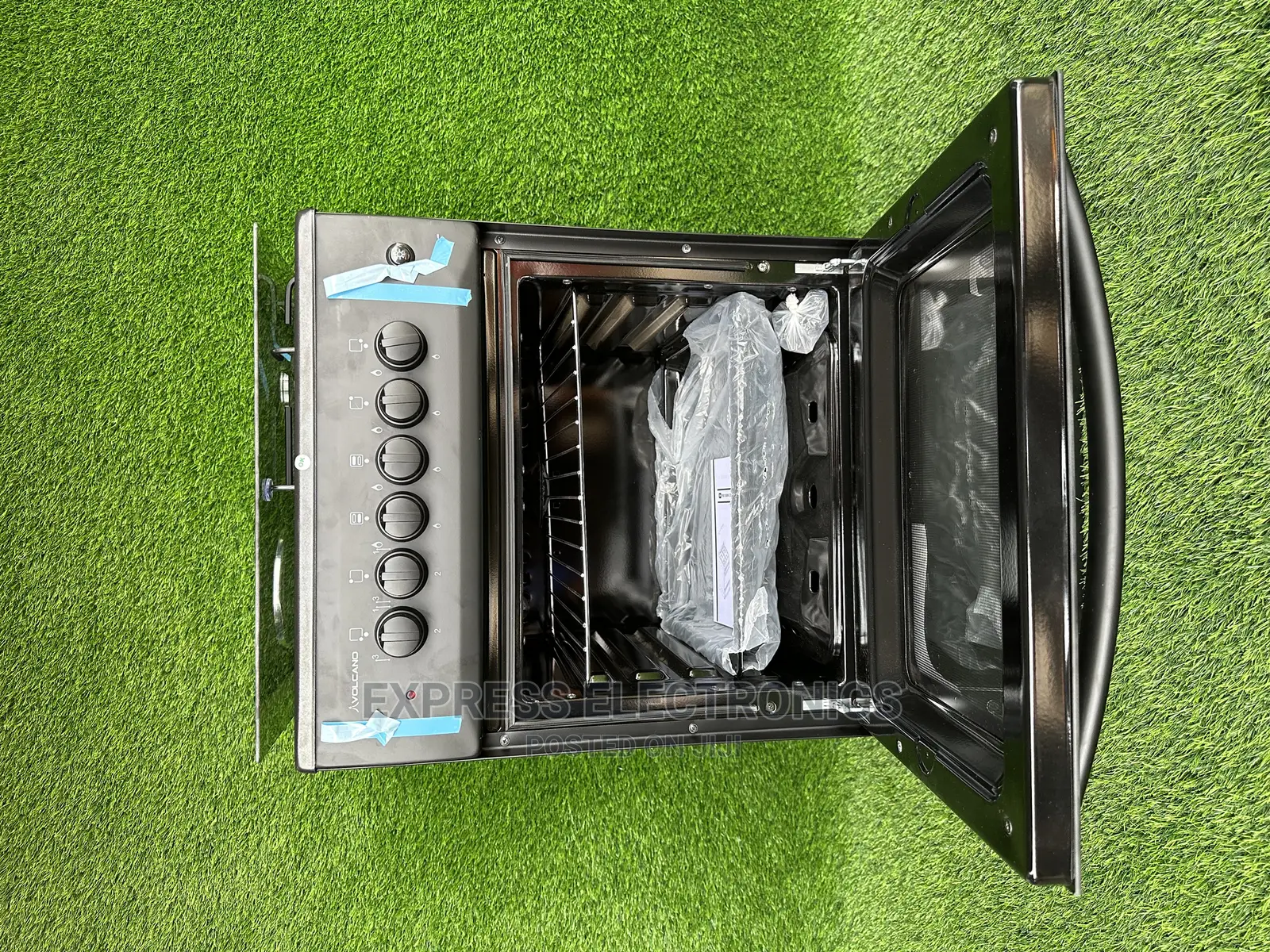 Black Enamel Burner Cap 2:2 Stove Inbuilt Light Oven Grill