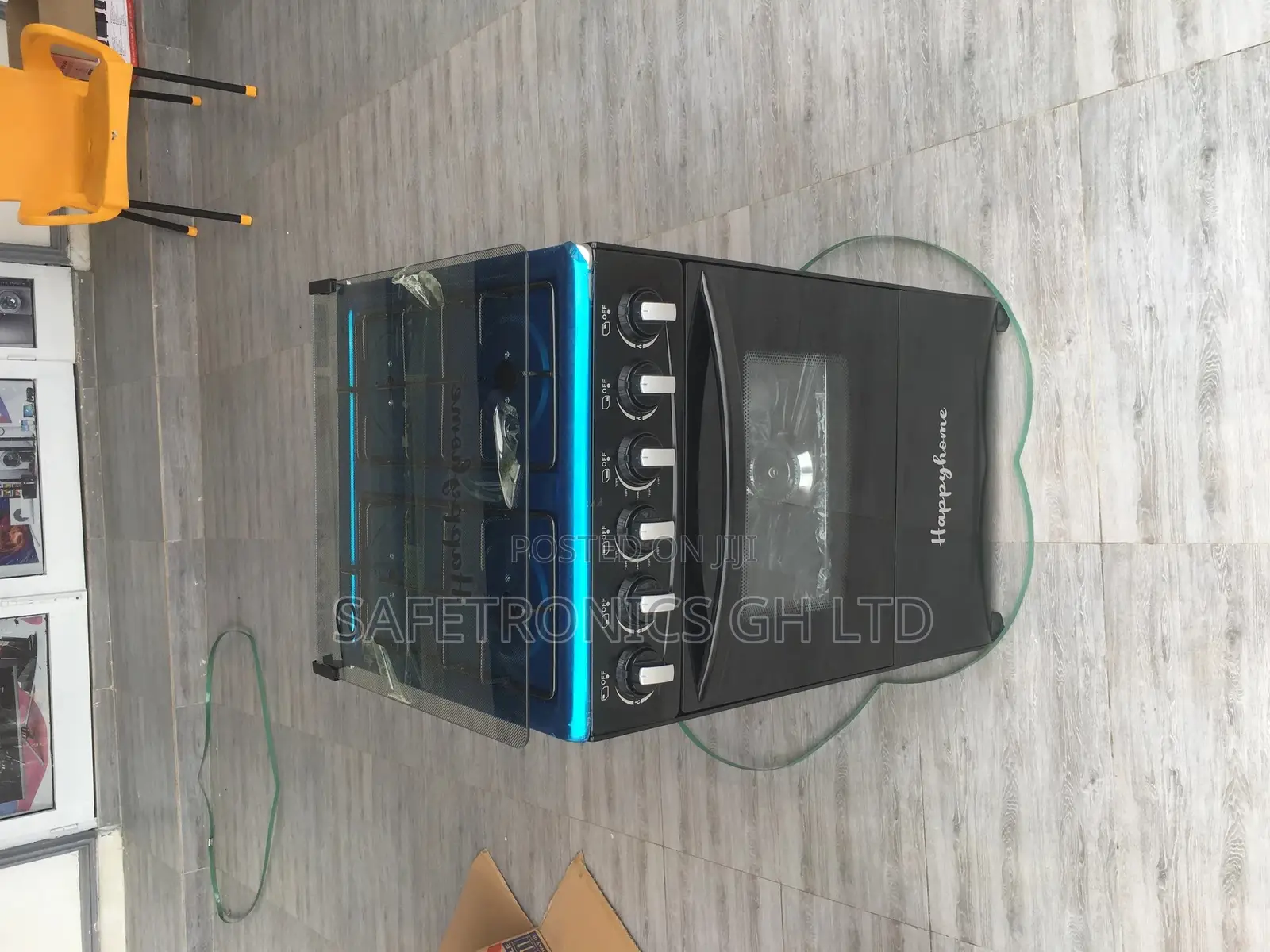 Durable Happy Home 4 Burner Gas Cooker With Oven
