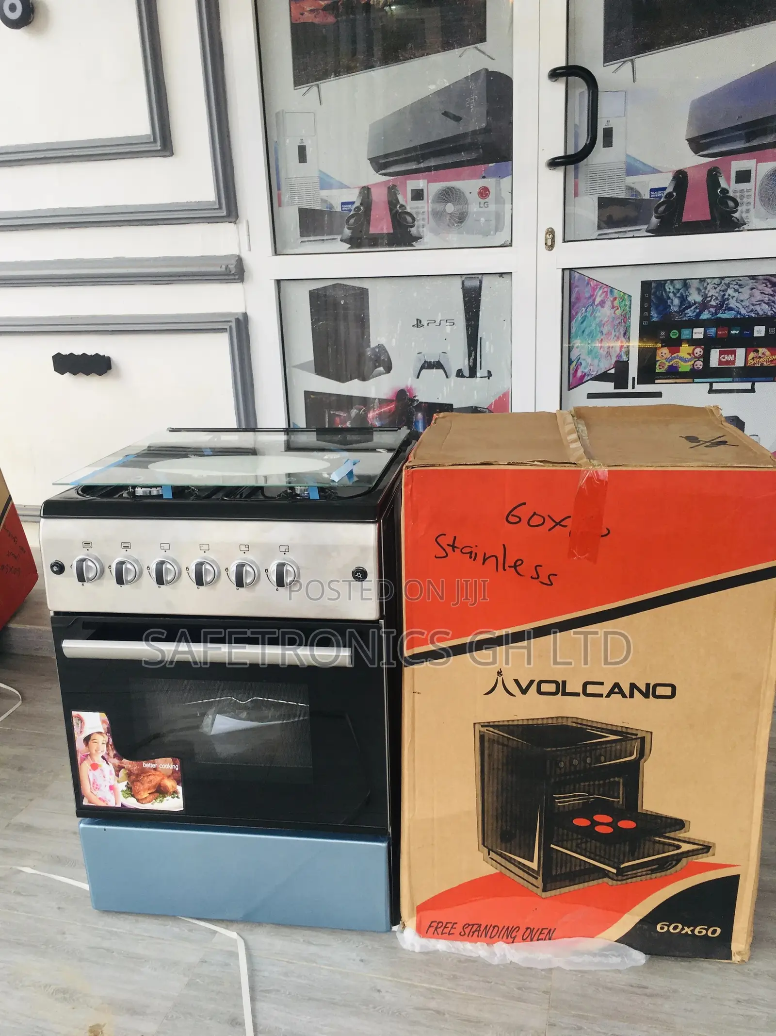 Ionx Gray 4 Gas Burner Oven Grill