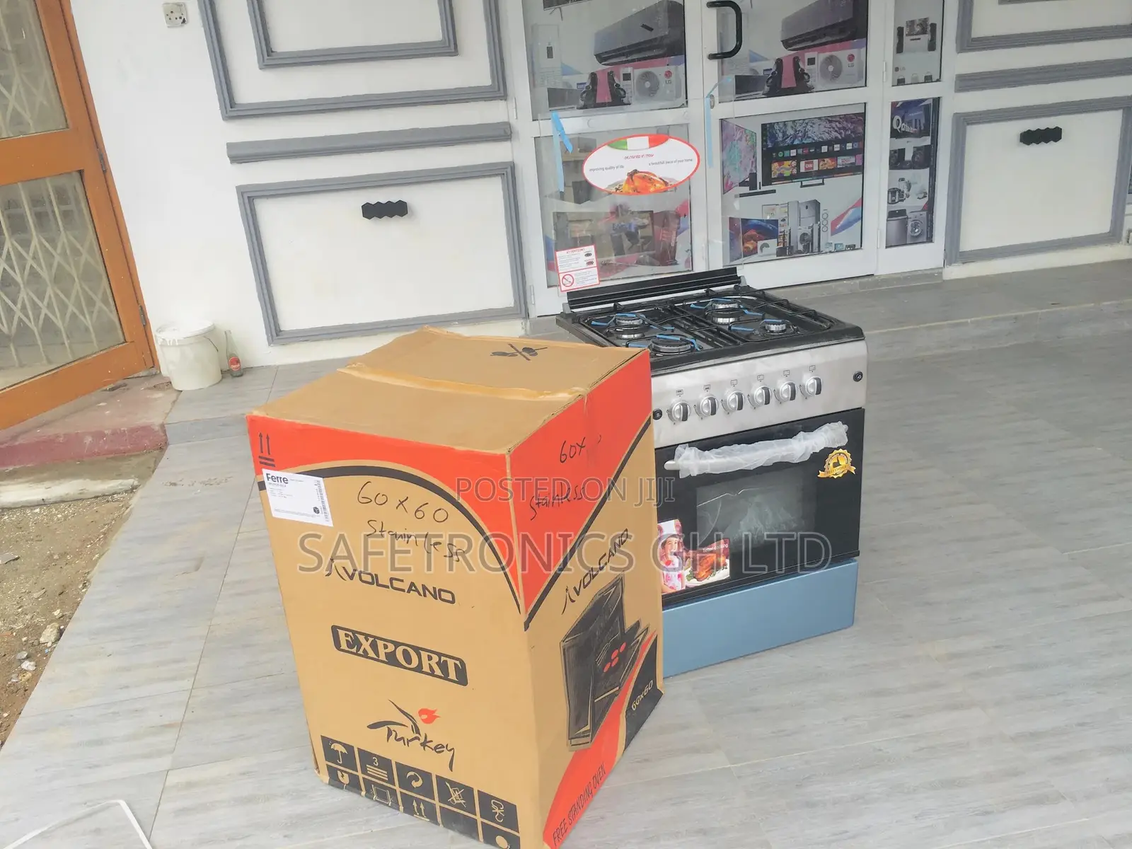 Volcano 4BURNER Sliver Gas Oven With Grill