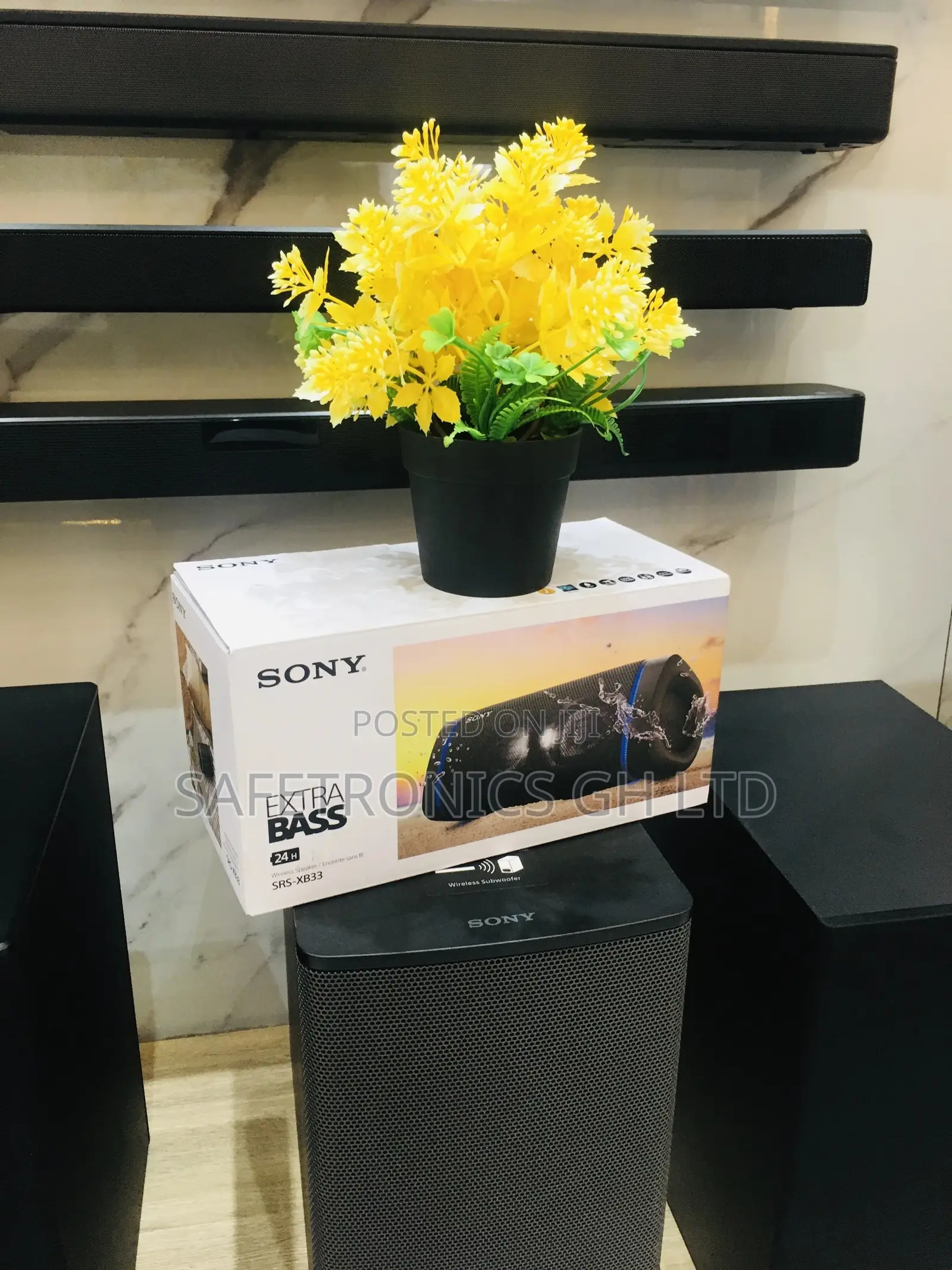 Sony SRS-XB33 Extra Bass Portable BT Speaker (Taupe)