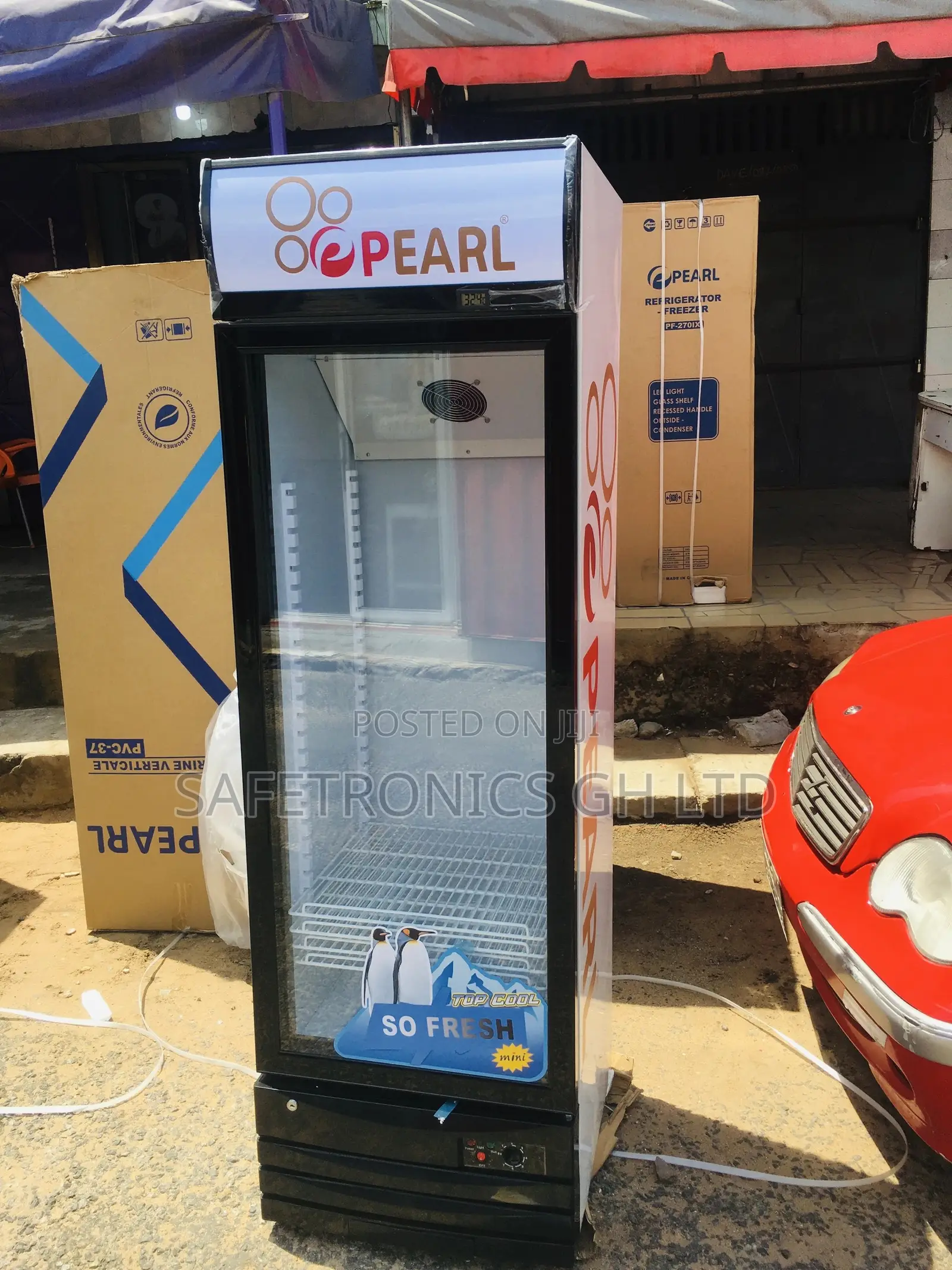 Pearl PVC46 , 318 Litres Single Door Display Fridge