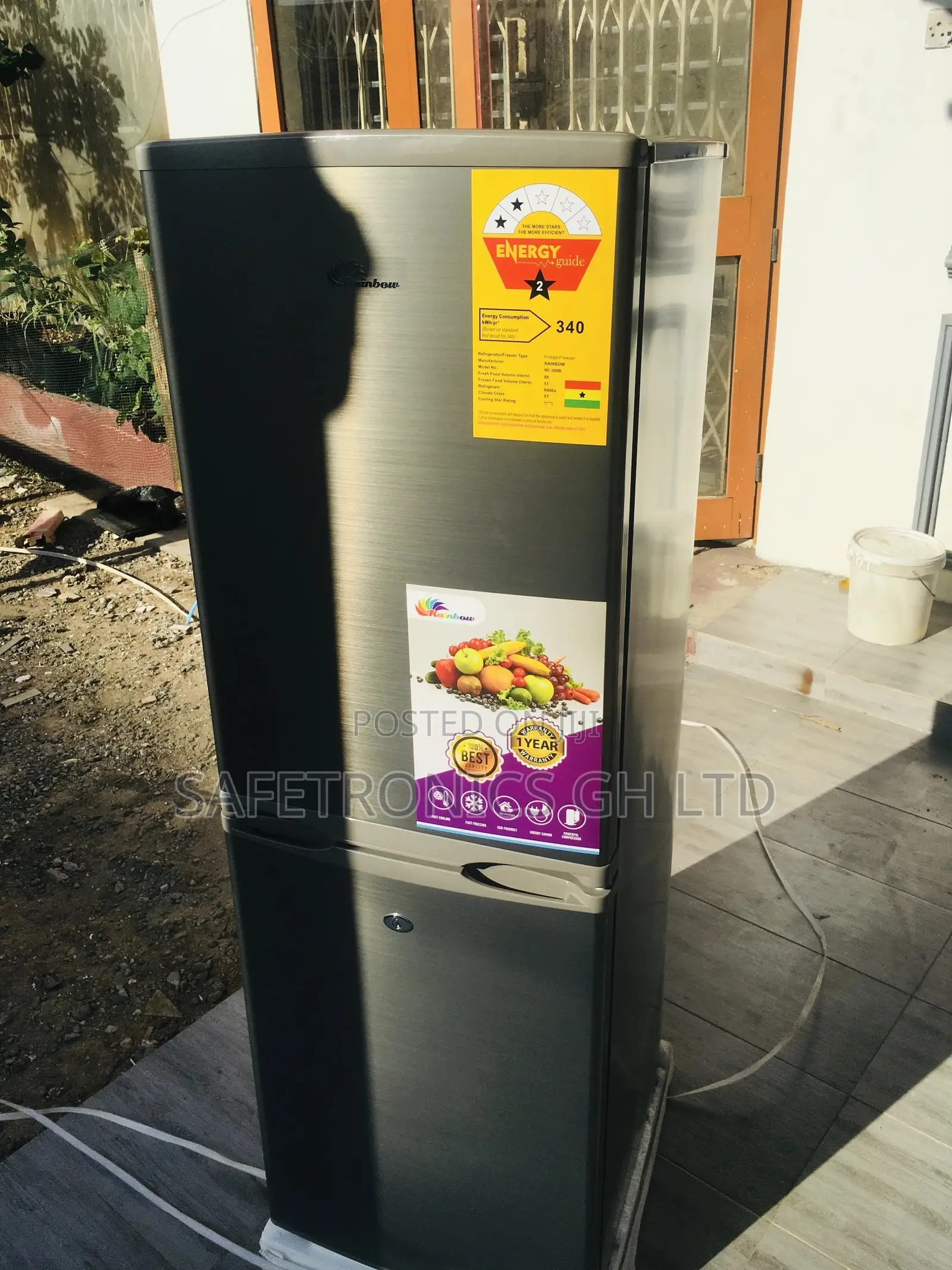 RF-271IX (166 Liters) Rainbow Top Freezer Fridge