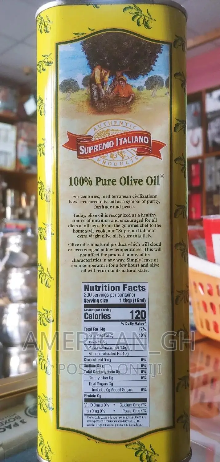 100% Pure and Organic Olive Oil, 3l