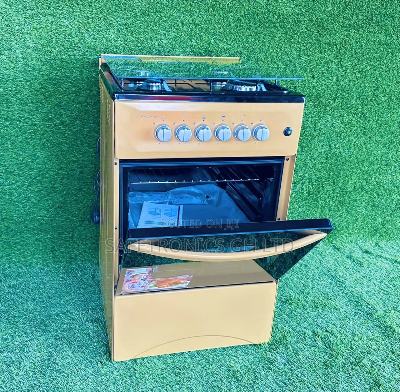 Gold Volcano 4 Gas Burner, Oven and Griil, Lamp/Light Inbu