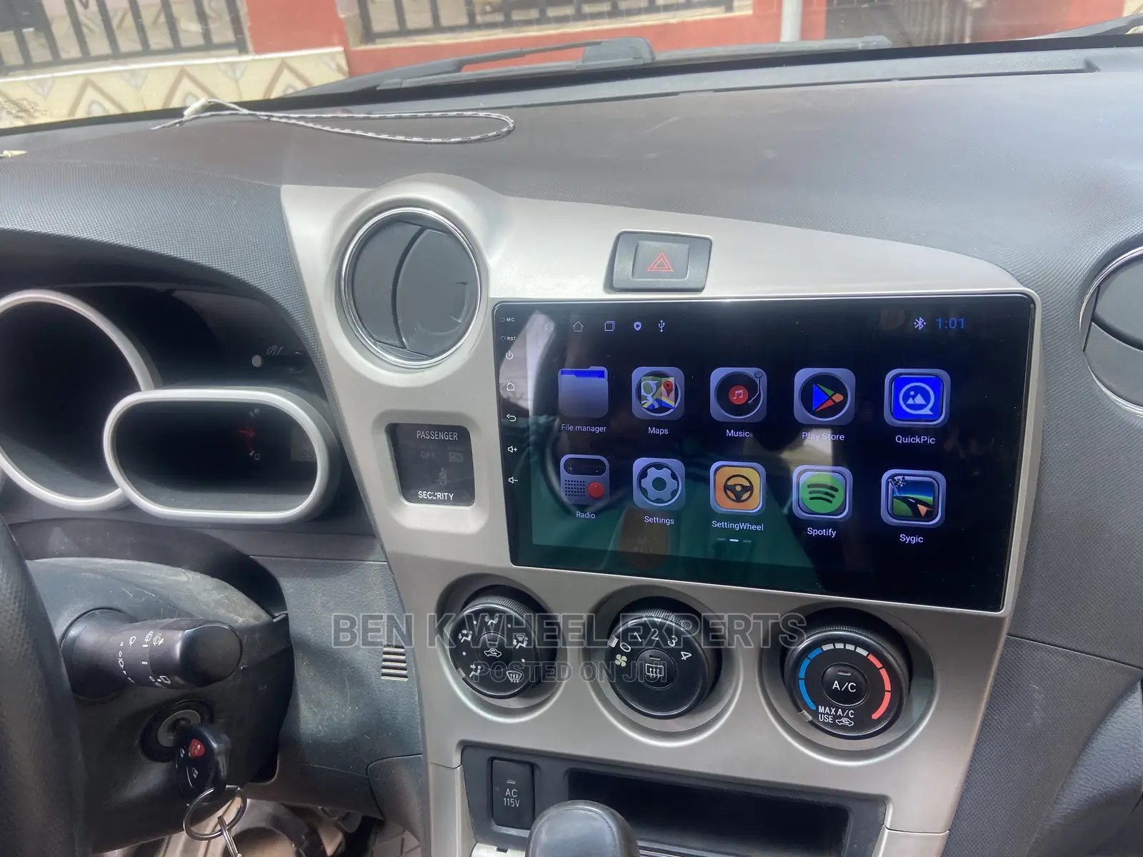 Toyota Matrix Android Screen 2010