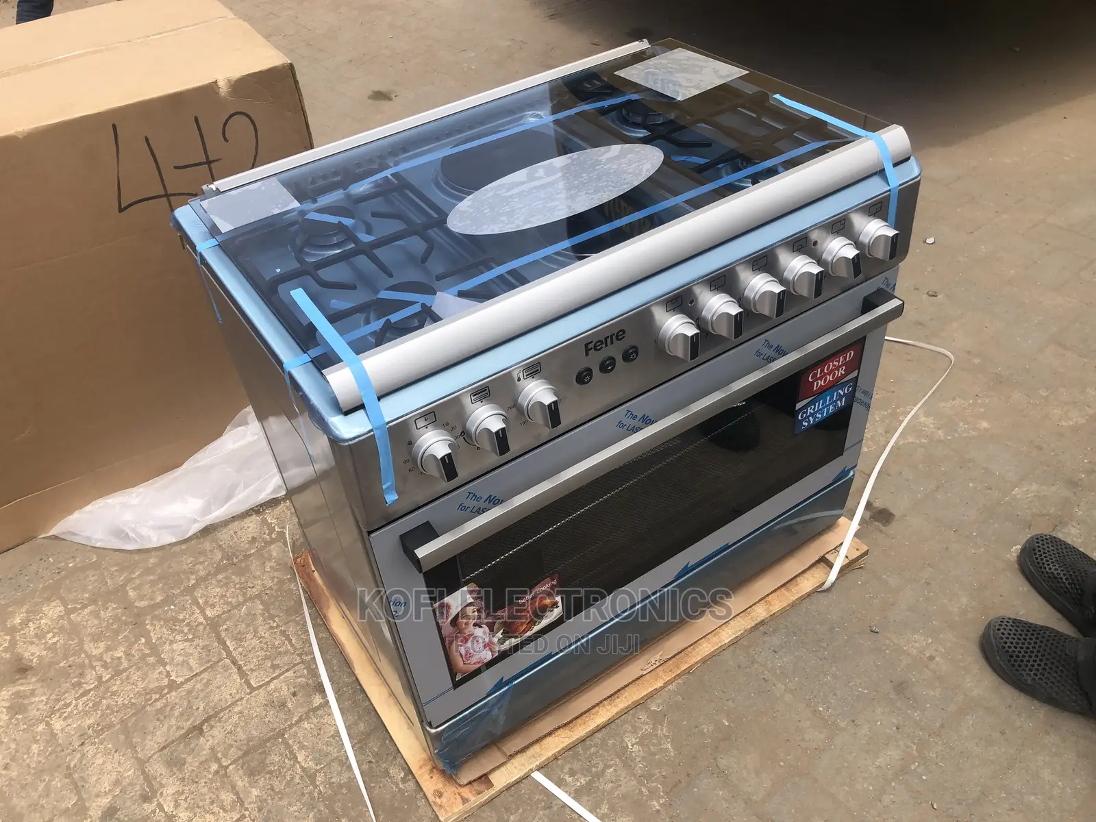 Latest Ferre 90x60 4 Gas 2 Elec, Elec Oven, Stainless Steel
