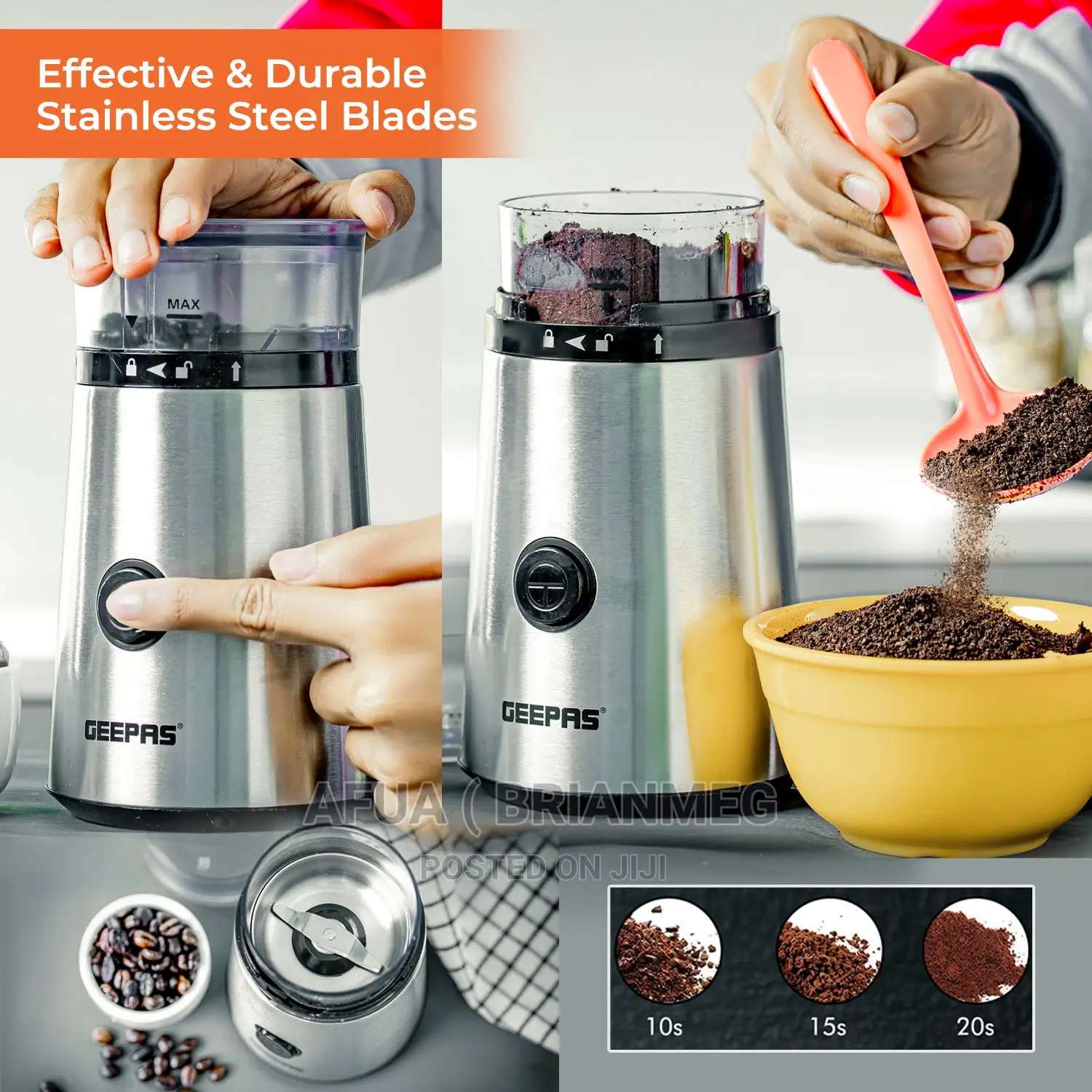 Uk Geepas Coffee and Spice Electric Grinder( Slightly Used)