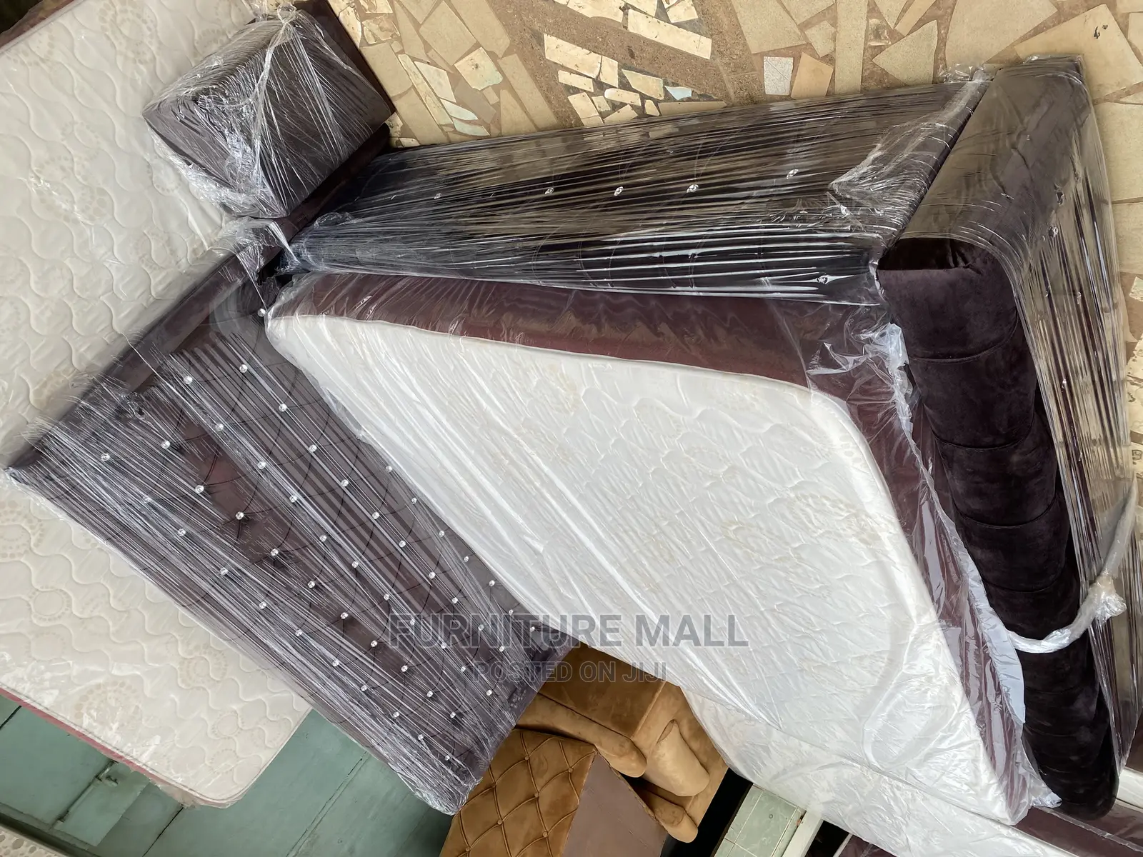 Elegant Queen Size Bed With Mattress . Free Delivery 