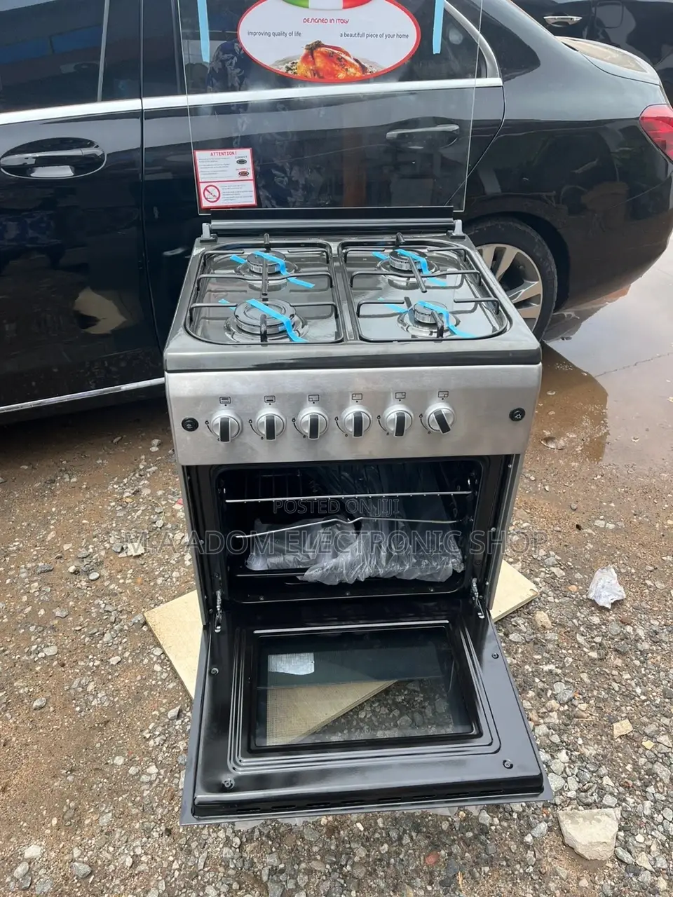 Spacious Oven Grill 60*60 4 Burner Kitchen Stove