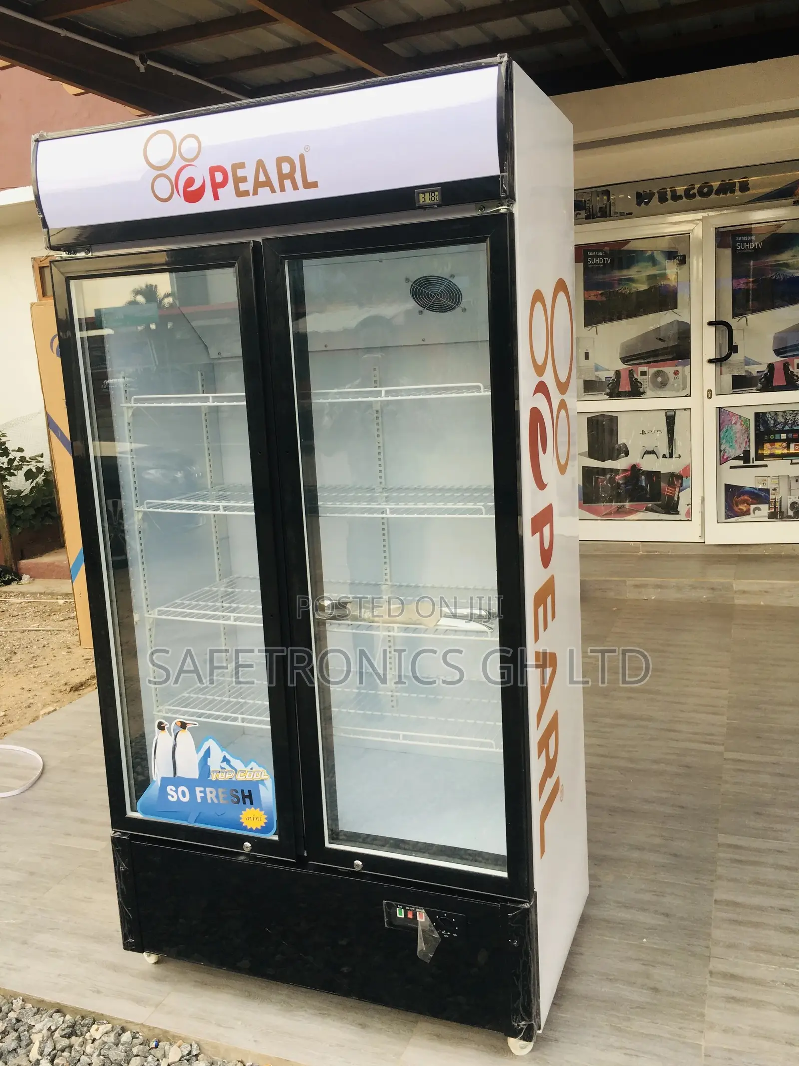 Pearl 568liters Double Door Display Fridge / Beverage Cooler