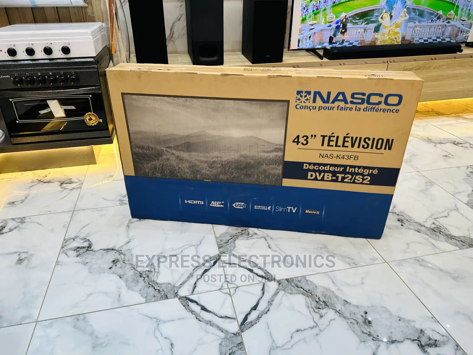 Built in Decoder NAS-K43FB Nasco Digital Satellite Tv FHD