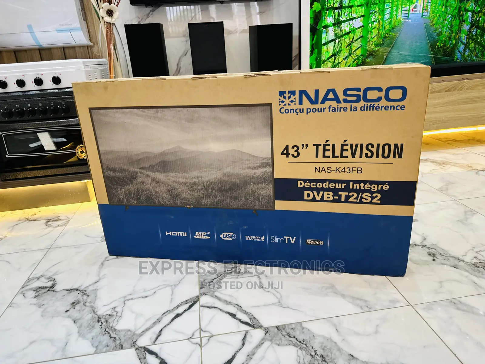 Classic Design FHD NAS-K43FB Nasco Digital Satellite Tv