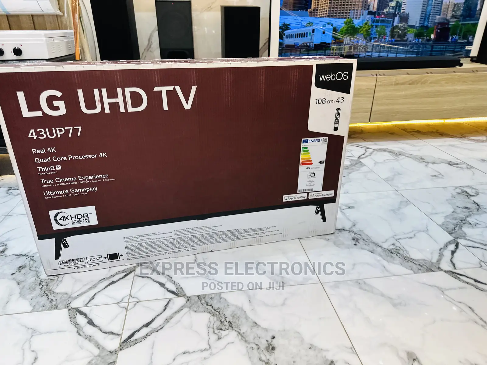 LG UHD 43”Up77 Series Classic Sleek Tv Display