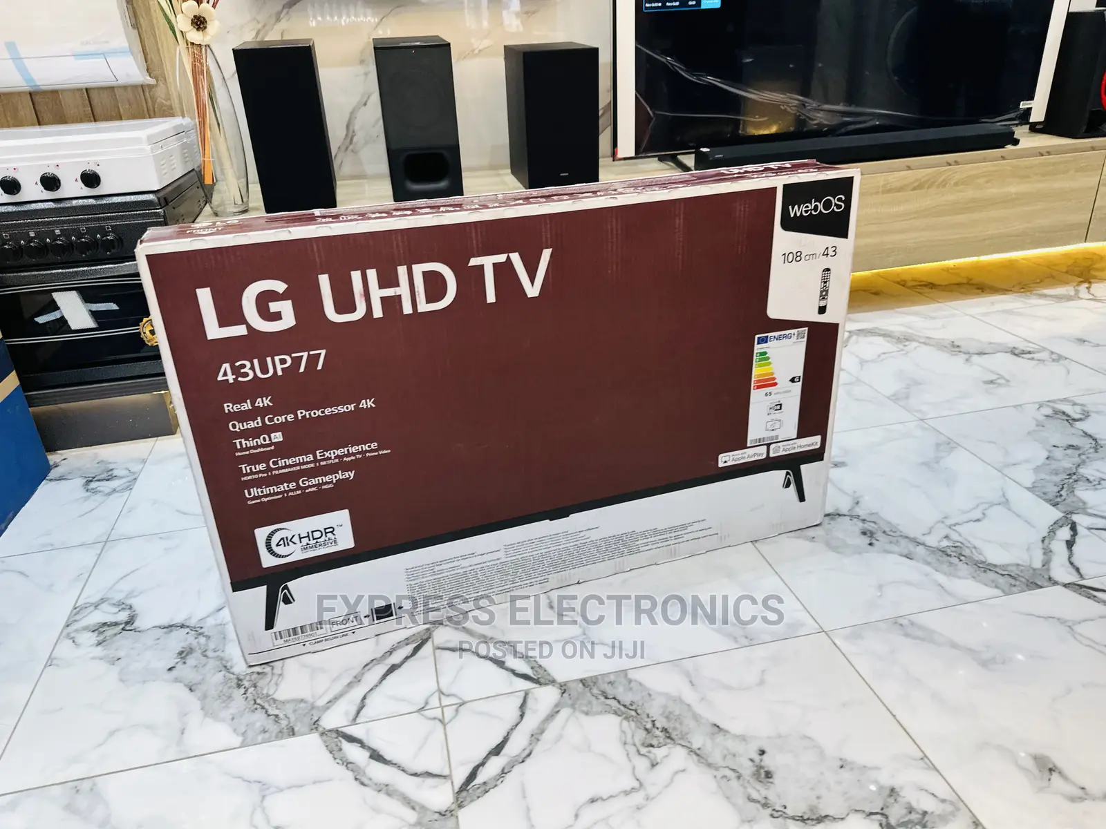 LG UHD 43”Up77 Series Classic Sleek Tv Display