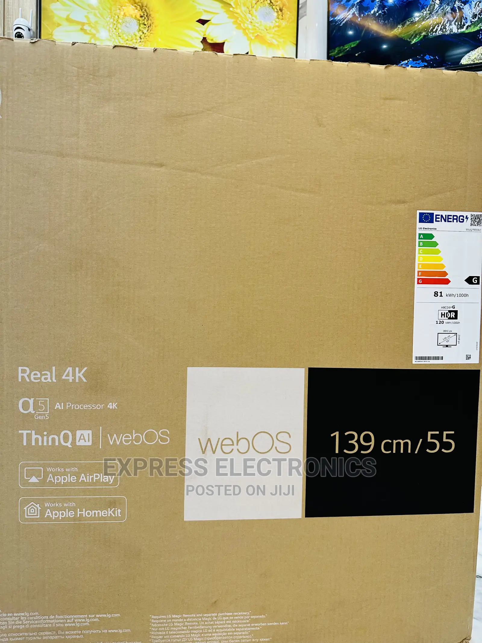 Dynamic Range Contrast UHD LG Tv 55”Uq75 Series 4k