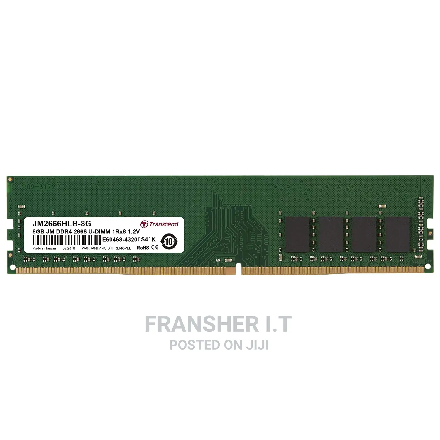Transcend 8gb Ddr4 2666 U-Dimm Laptop Memory Jm2666hlb-8gb