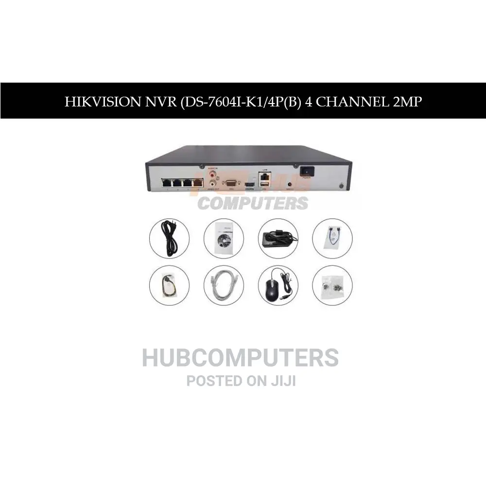 Hikvision NVR (Ds-7604i-/4p(B) 4 Channel 4mp