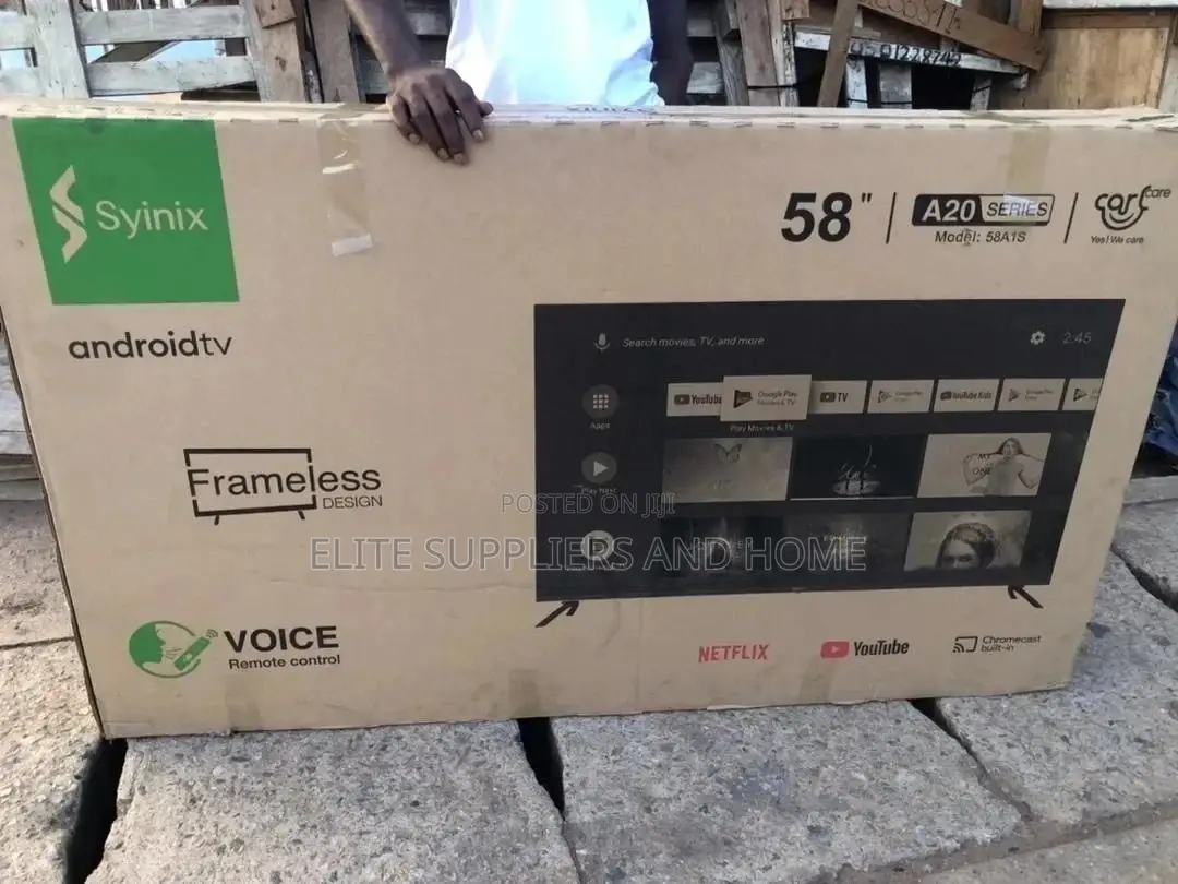 Synix 58 Inches Frameless Tv
