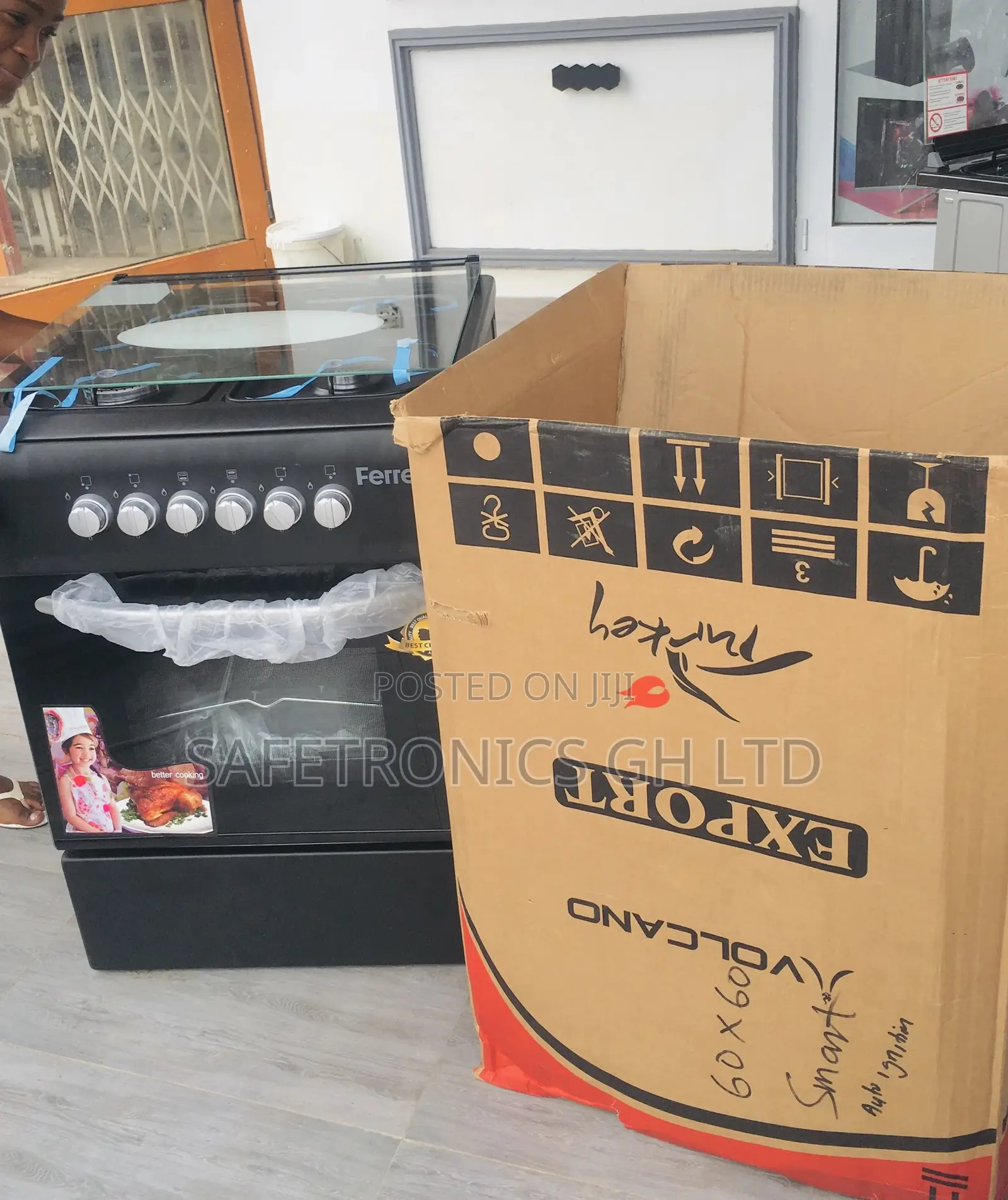 4 Gas Burner 50×55 With Oven and Grill