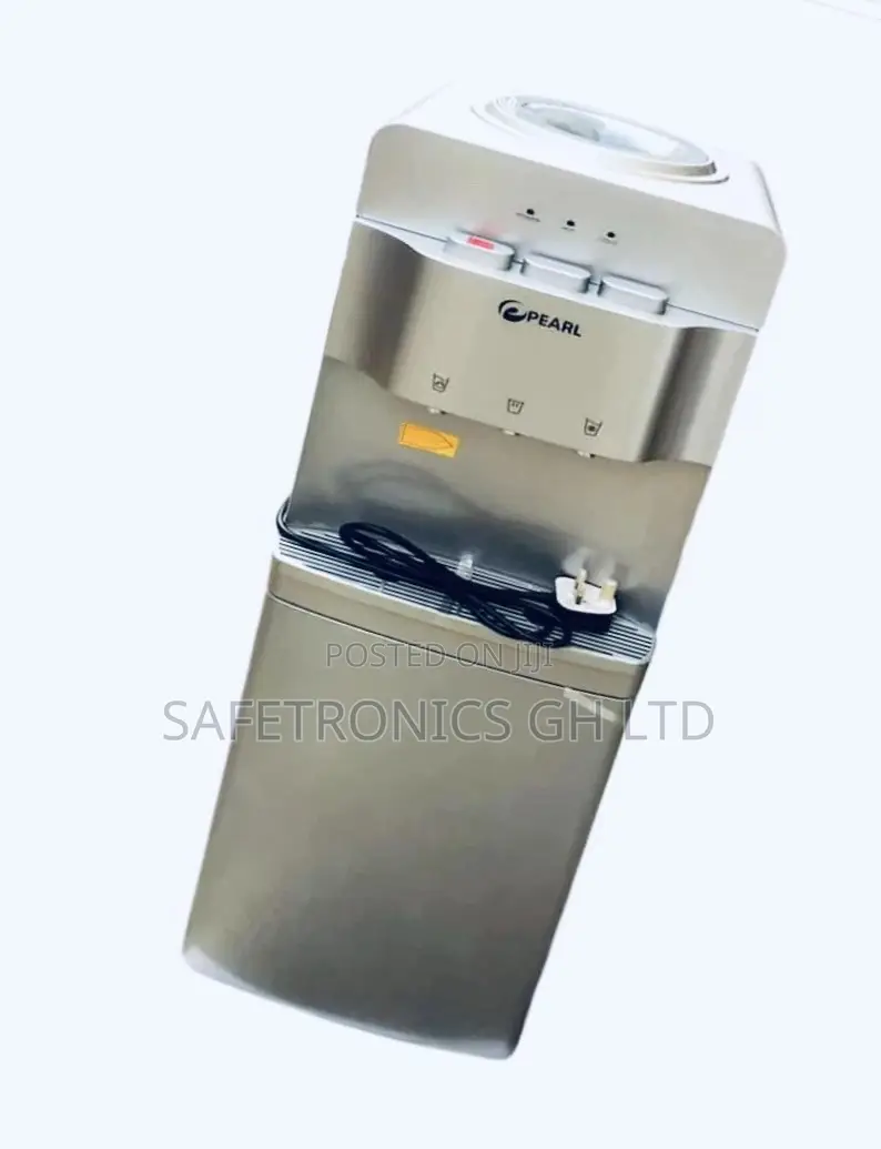 Pearl Water Dispenser With Fridge – Black PWD-1117FBL