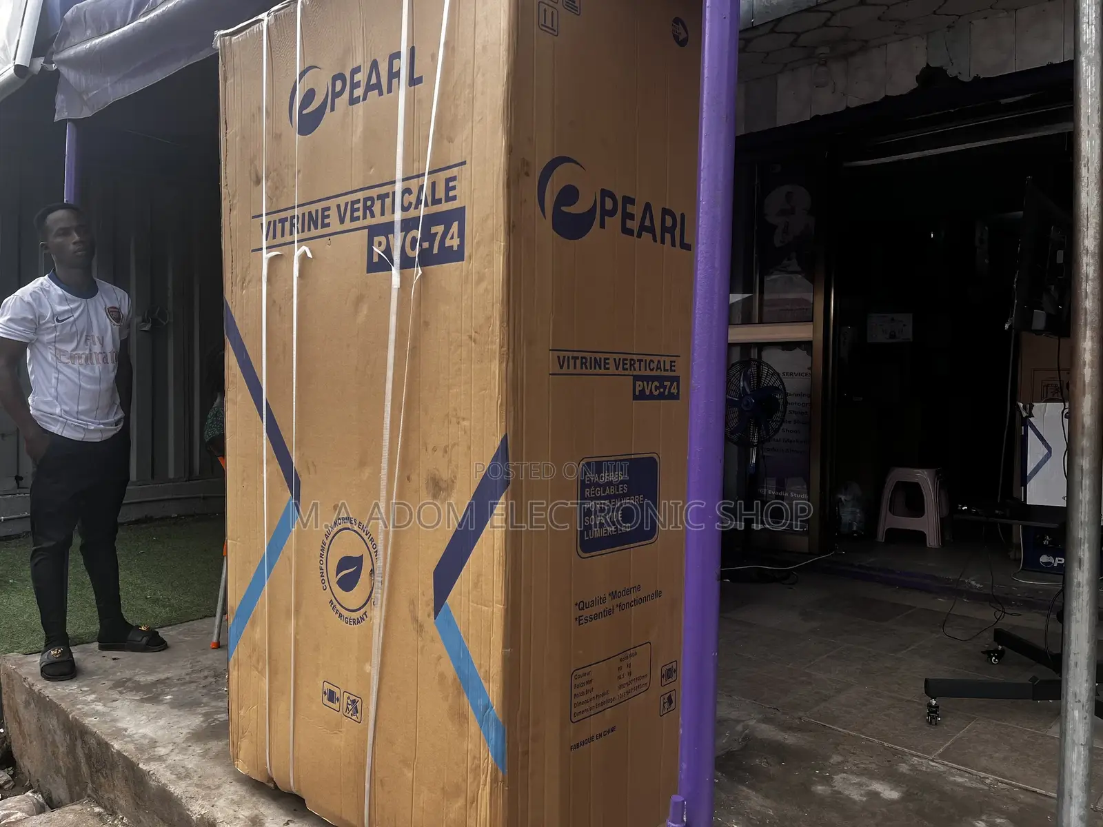 Spacious Pearl PVC-74 Double Door Display Fridge
