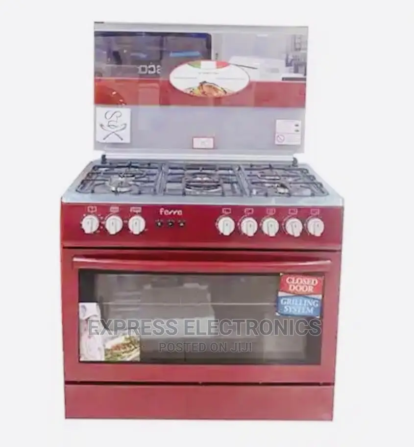 Ferre 5 Gas Burner INOX Red
