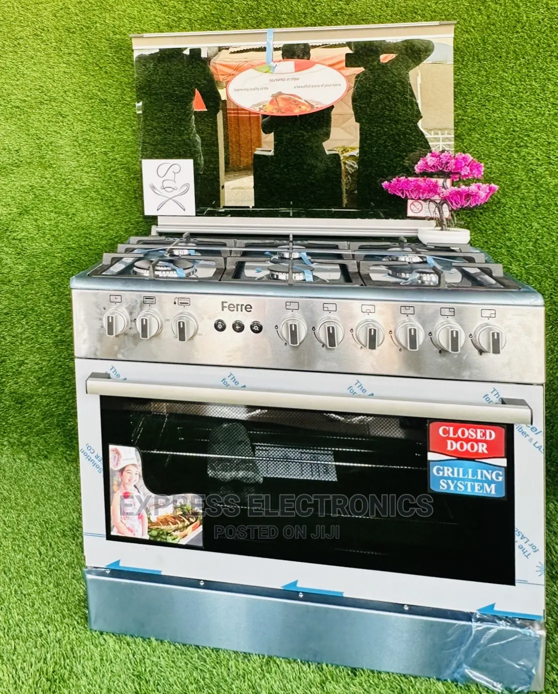 Get Great Offer on All Gas Cooker 6burner Sliver Color