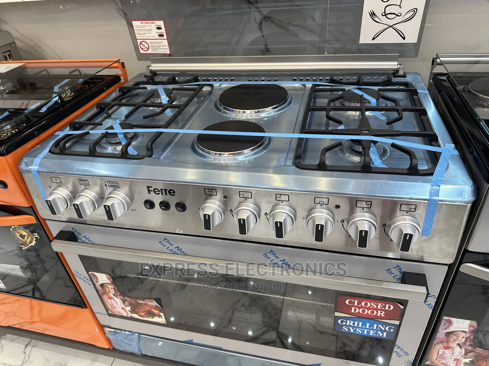 Get Good Offer on 4+2 Gas Electric Stove Cooker Oven Grill