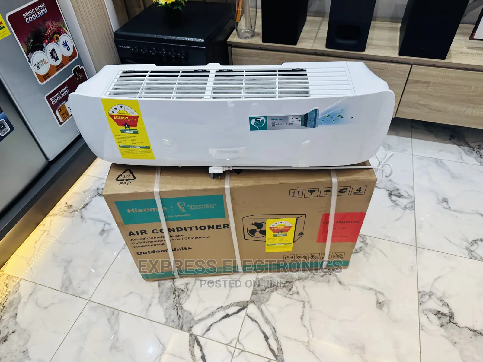 Fire Proof Electric Box Hisense Split R410 Gas 2.0hp AC