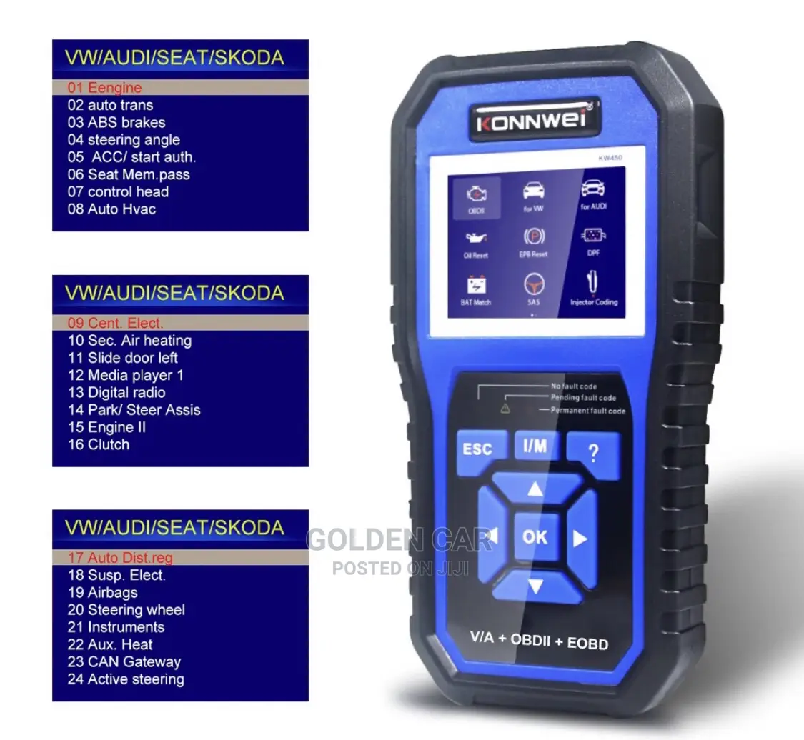 Konnwei KW450 for VW,Audi,Skoda OBD2 Car Diagnostic Scanner