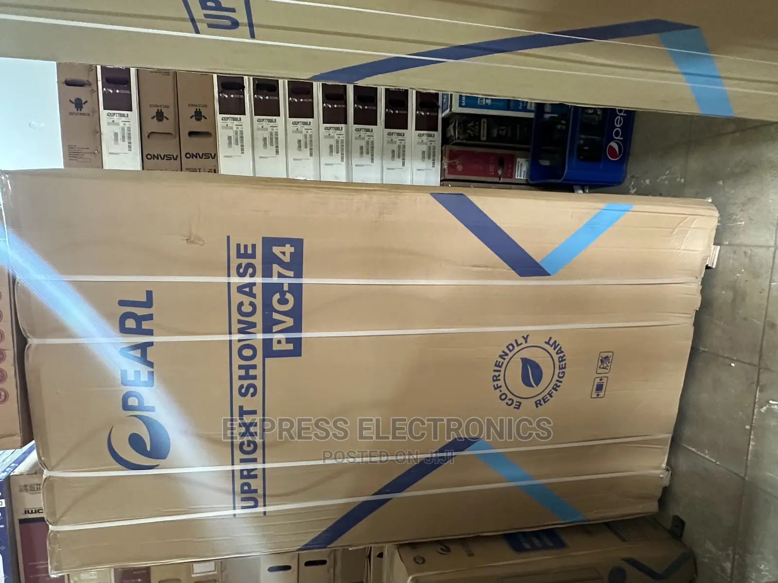 PVC-74 Display Fridge 2door Pearl Adjustable Temperature