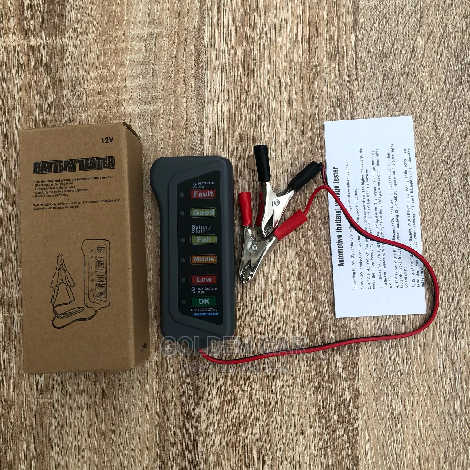12V Car Battery Alternator Tester