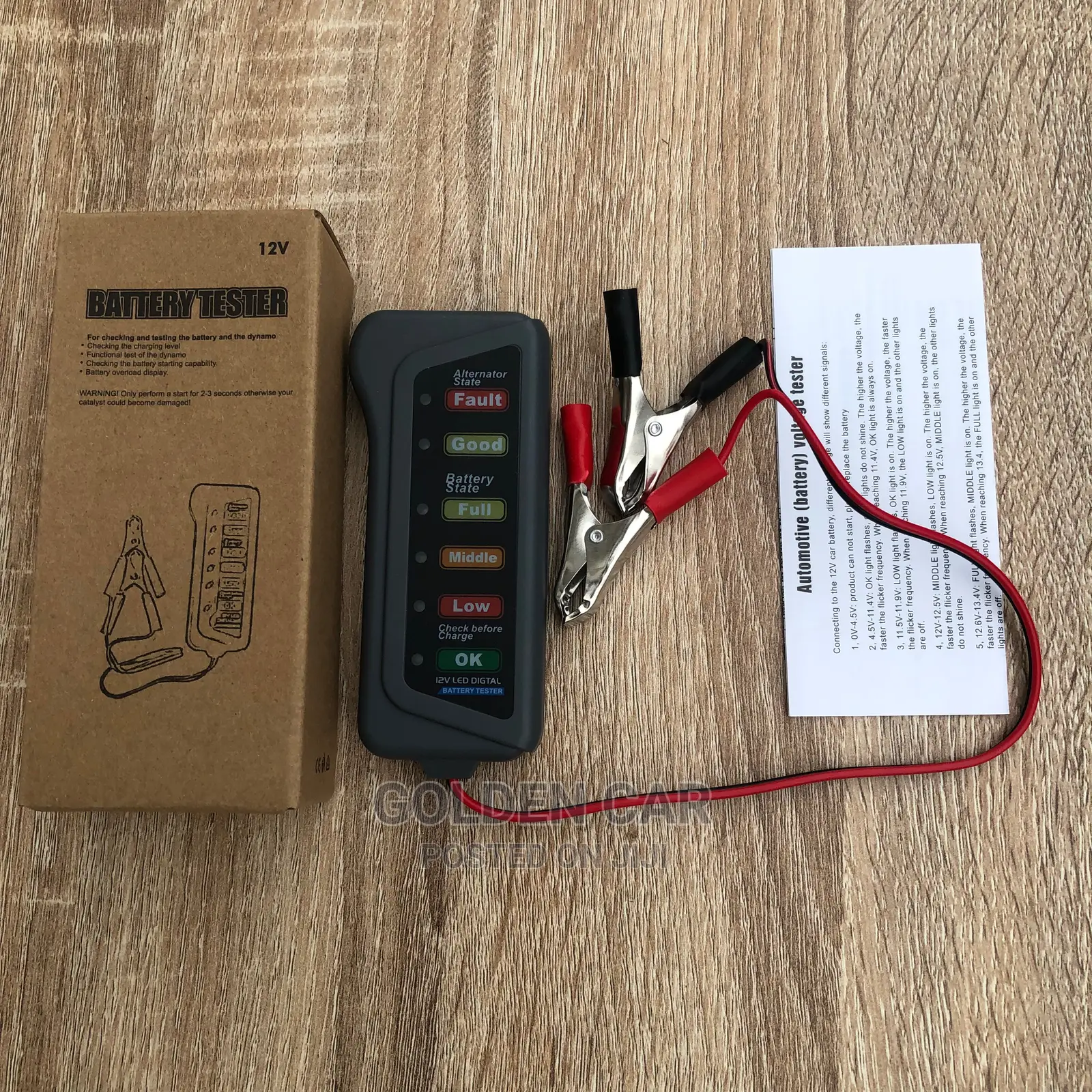 12V Car Battery Alternator Tester