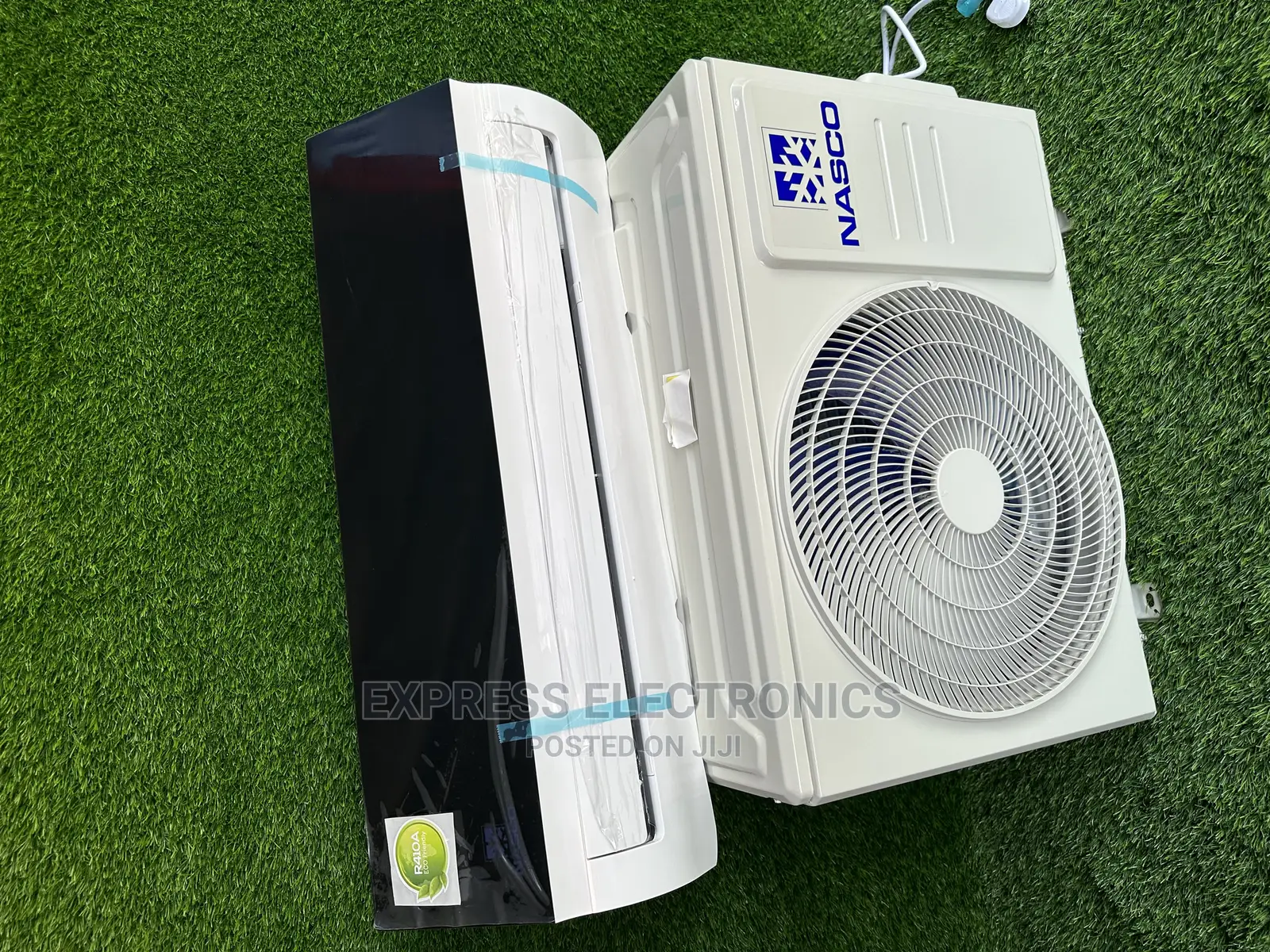 1.5hp Split AC Mirror White /Black Nasco