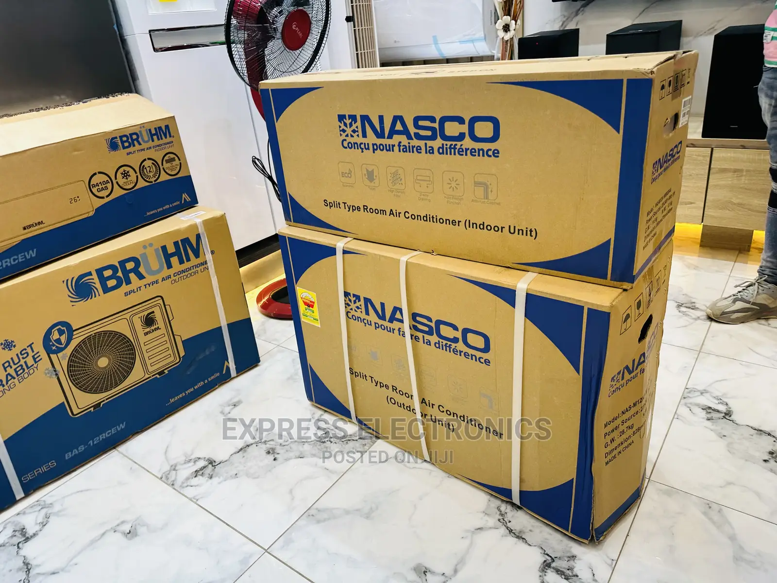 Anti Mildew R410 Gas 1.5hp Split Nasco White