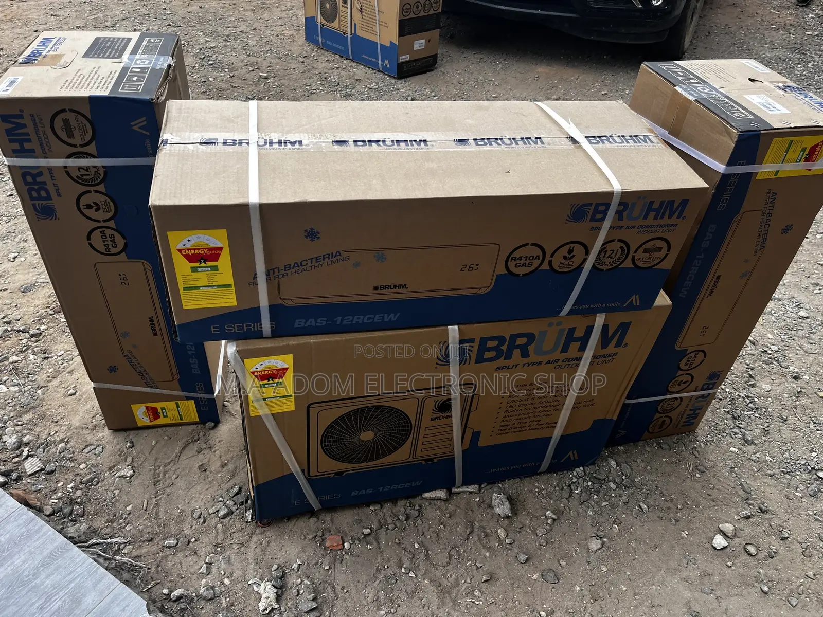 High Standard Bruhm Split R410 Gas AC