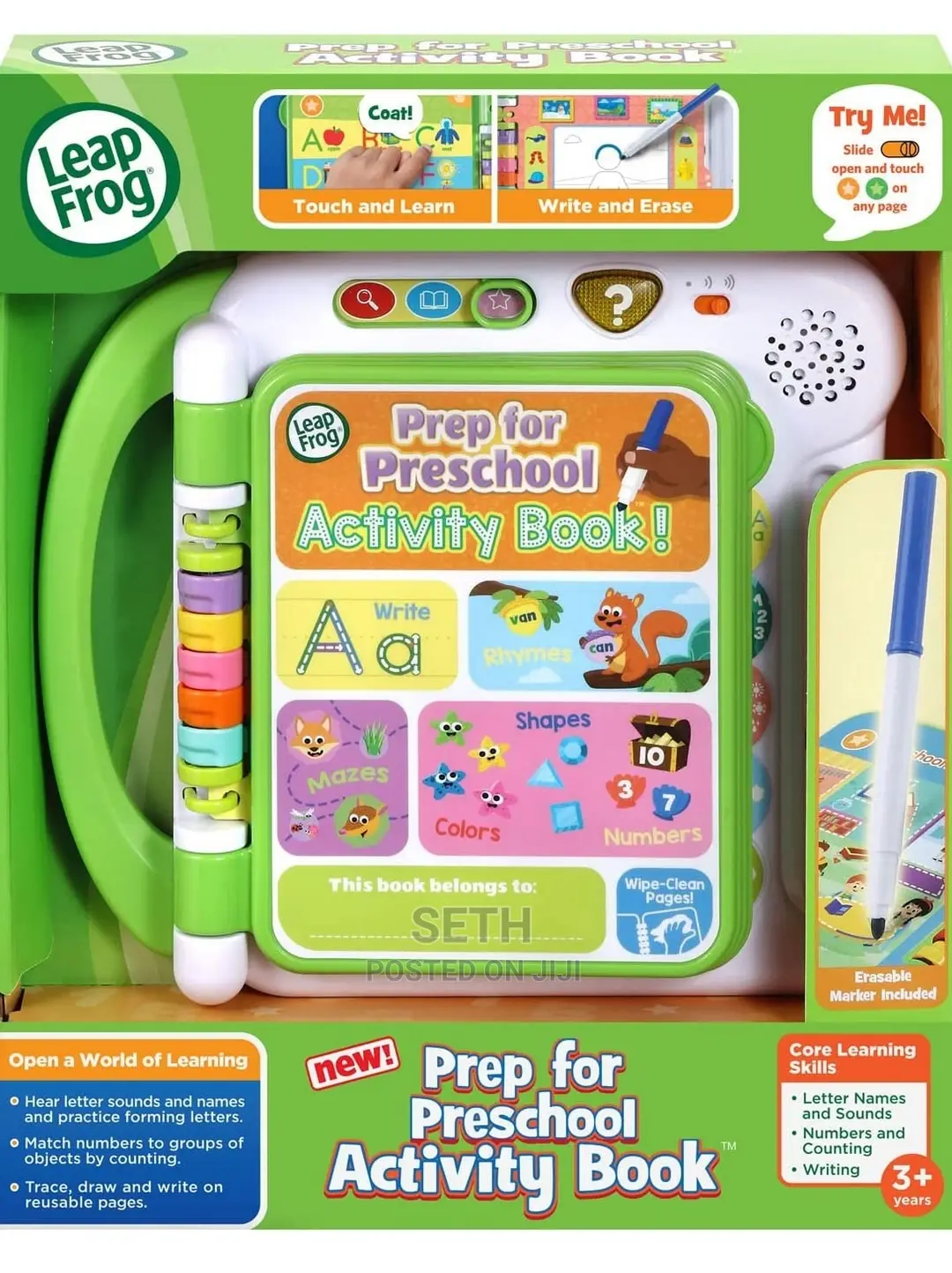 Children Kids Leapfrog Prep for Preschool Activity Book
