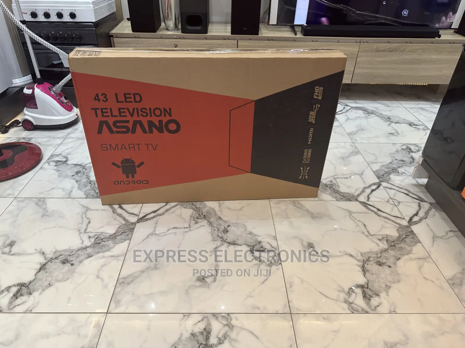 Sleek and Frameless Design Android FHD 43”Asano Tv