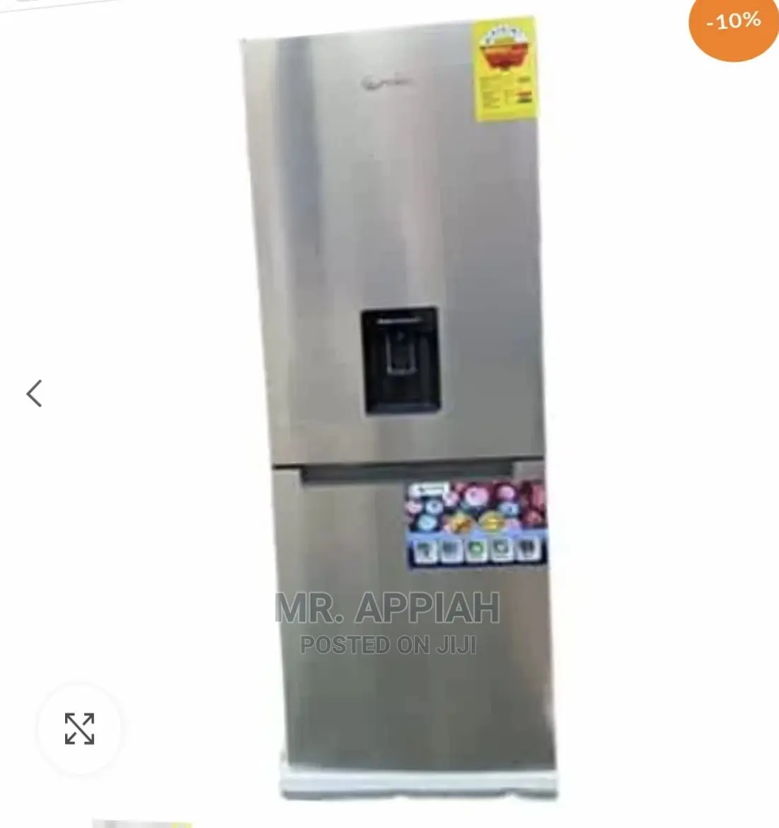 Pearl Double Door Refrigerator PF-405IXWD (287liters)