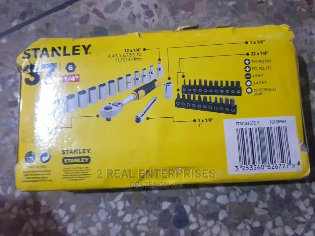 Stanley Ratchet and Sockets Set 37 Pieces