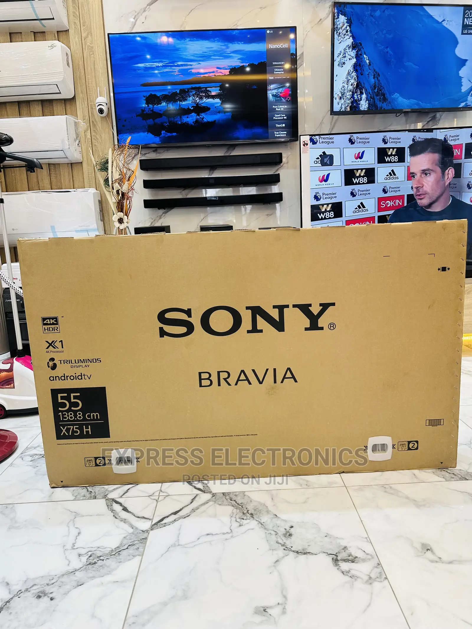 Google Play Sony UHD Smart 55X7500H Tv