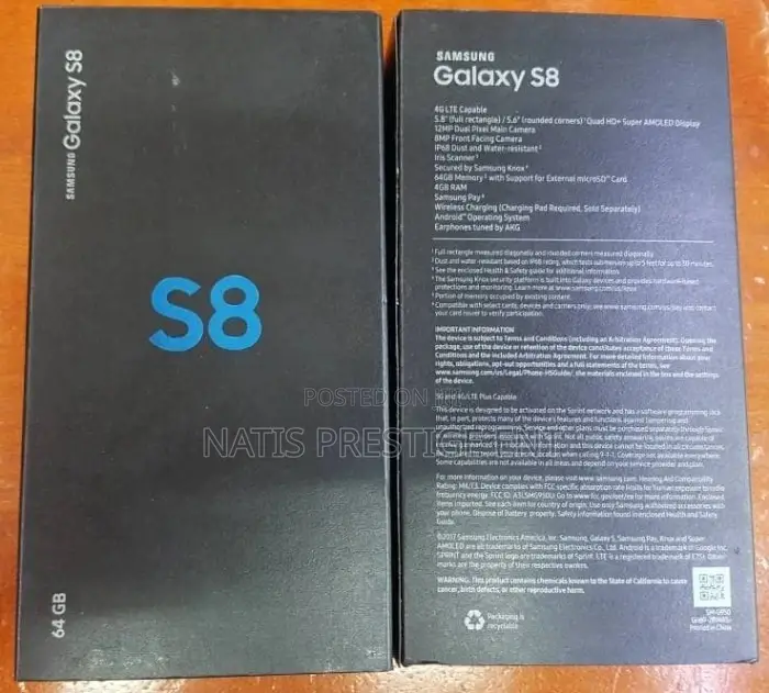 New Samsung Galaxy S8 64 GB Black