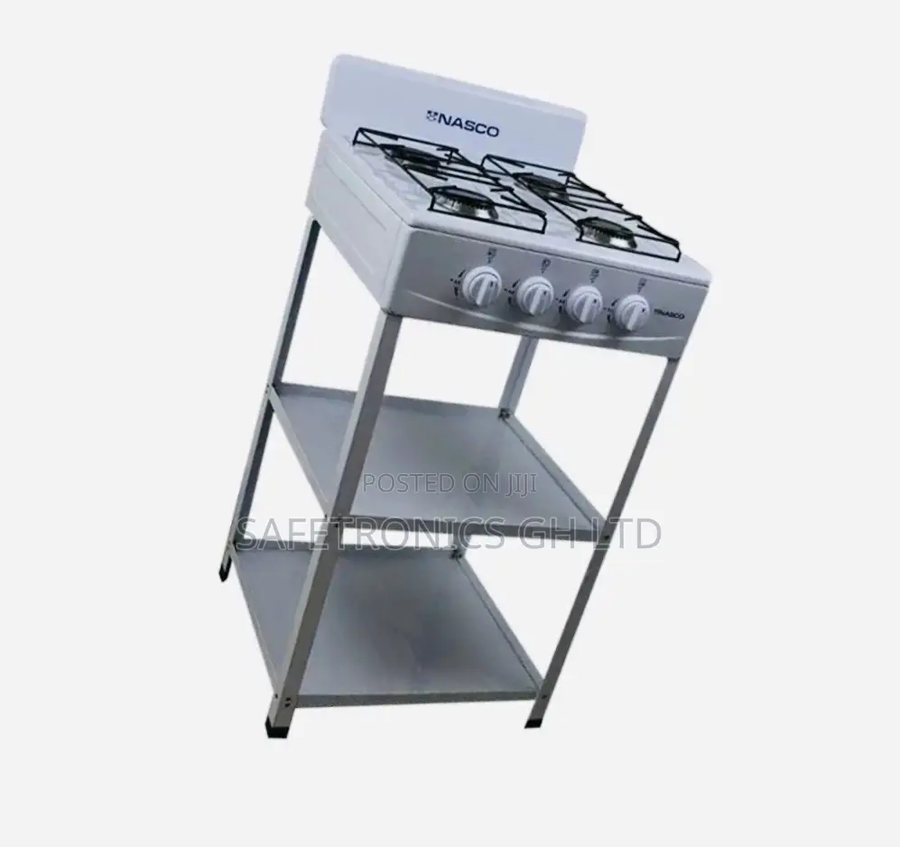 Nasco 4 Burner Gas Stove Black
