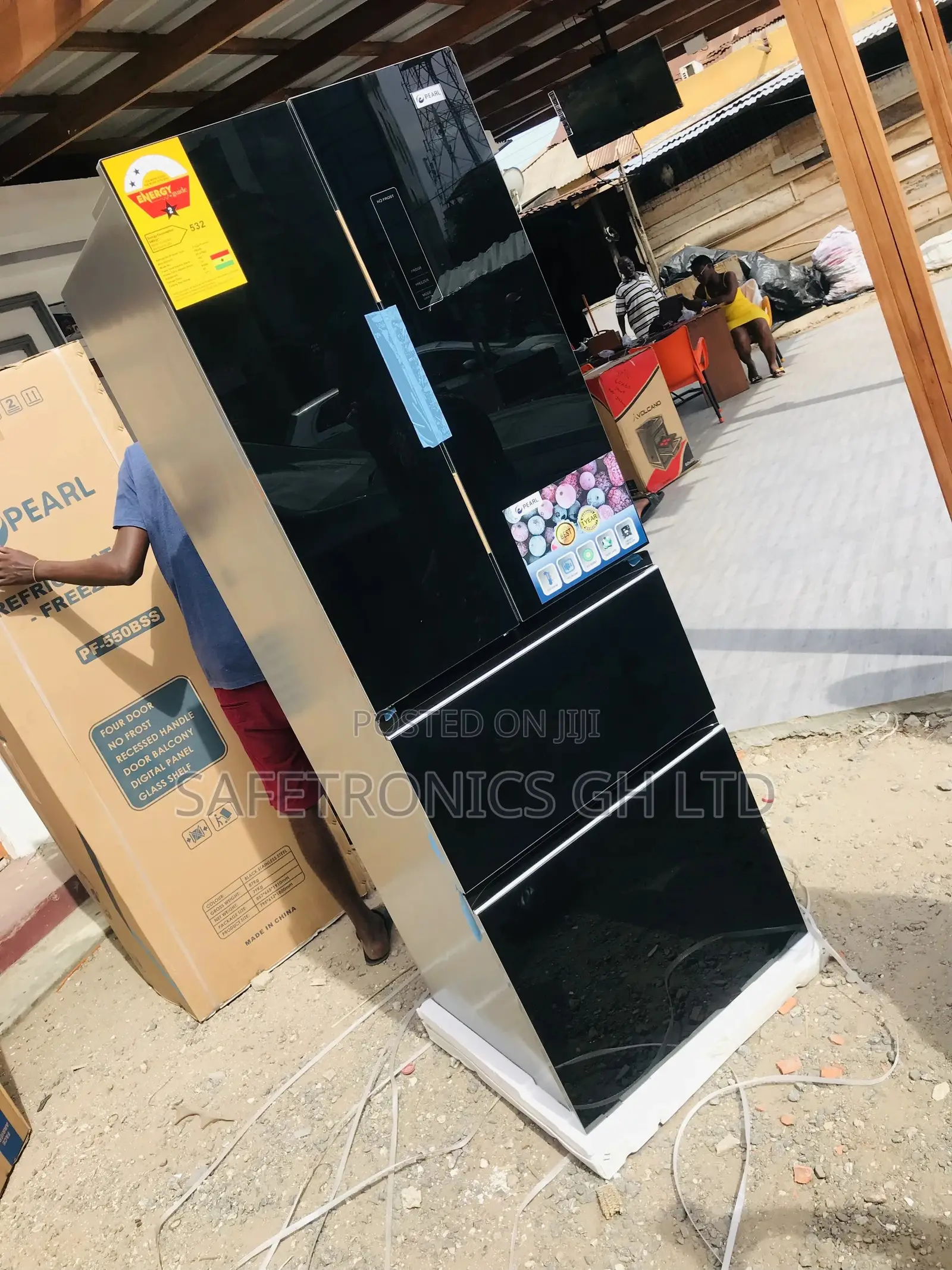 Pearl Fridge Bottom Freezer PF-470BG
