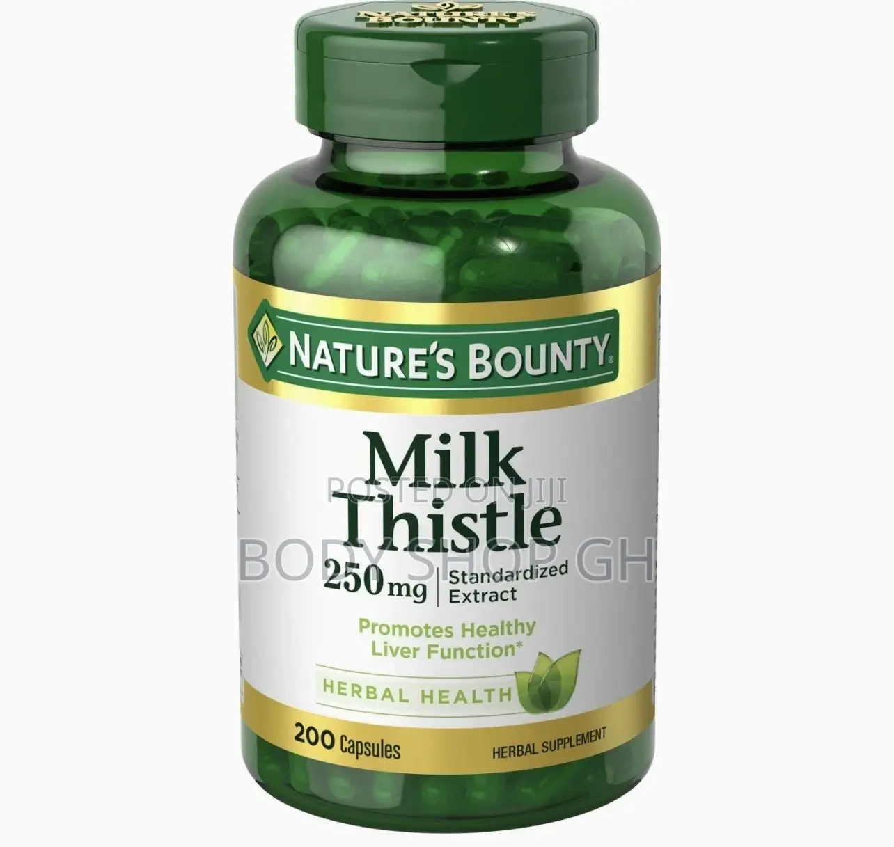 Nature's Bounty Milk Thistle Supplement, 250 Mg,200 Counts
