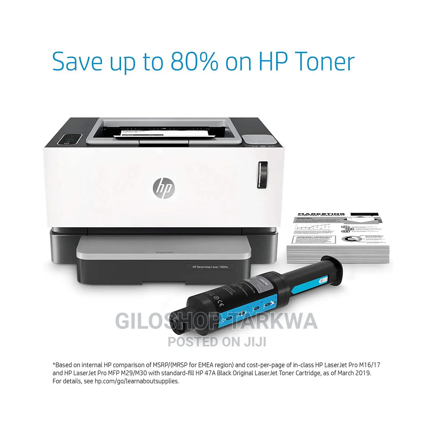 Hp Neverstop 1000w Wifi Enabled Monochrome Laser Printer