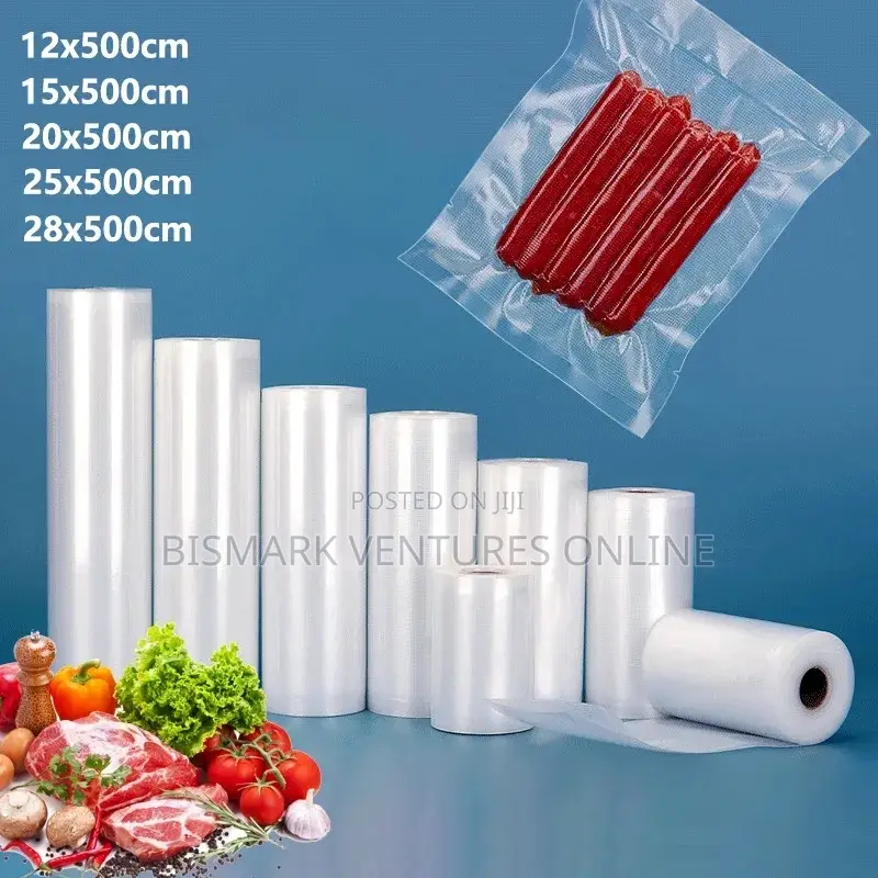 28x500cm Cutt and Seal Roll Vacuum Bags
